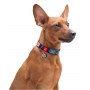 Collar WauDog Nylon Obroża nylonowa z QR-paszportem, plastikowy fastex, wzór NASA21, 15mm/25-35cm - 5