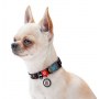 Collar WauDog Nylon Obroża nylonowa z QR-paszportem, plastikowy fastex, wzór NASA, 20mm/28-40cm - 4