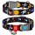 Collar WauDog Nylon Obroża nylonowa z QR-paszportem, plastikowy fastex, wzór NASA, 20mm/28-40cm