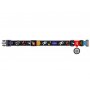 Collar WauDog Nylon Obroża nylonowa z QR-paszportem, plastikowy fastex, wzór NASA, 25mm/37-58cm - 3