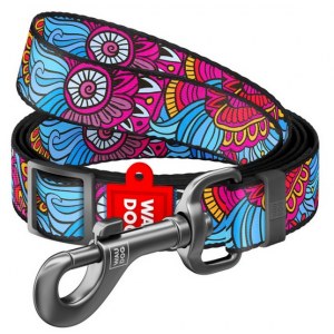Collar WauDog Nylon Smycz nylonowa regulowana 25mm/152-183cm, wzór LATO
