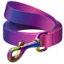 Collar WauDog Recycled Smycz nylonowa, gradient S 15mm/122cm fioletowy - 2