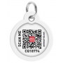 Collar WauDog Smart ID Zawieszka z QR-paszportem okrągła 3cm banany na różu - 4