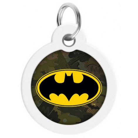 Collar WauDog Smart ID Zawieszka z QR-paszportem okrągła 3cm batman zielony - 2