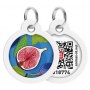 Collar WauDog Smart ID Zawieszka z QR-paszportem okrągła 3cm figa - 2