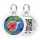 Collar WauDog Smart ID Zawieszka z QR-paszportem okrągła 3cm figa