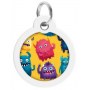 Collar WauDog Smart ID Zawieszka z QR-paszportem okrągła 3cm futrzane potwory - 3