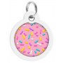Collar WauDog Smart ID Zawieszka z QR-paszportem okrągła 3cm marshmellow - 3