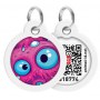 Collar WauDog Smart ID Zawieszka z QR-paszportem okrągła 3cm oko potwora - 2