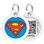 Collar WauDog Smart ID Zawieszka z QR-paszportem okrągła 3cm superman bohater - 2