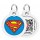 Collar WauDog Smart ID Zawieszka z QR-paszportem okrągła 3cm superman bohater