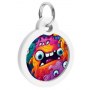 Collar WauDog Smart ID Zawieszka z QR-paszportem okrągła 3cm zębate potwory - 5
