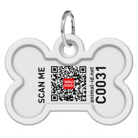 Collar WauDog Smart ID Zawieszka z QR-paszportem kość 4x3cm zębate potwory - 3