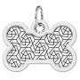 Collar WauDog Smart ID Zawieszka z QR-paszportem kość 4x3cm geometria - 3