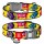Collar WauDog Nylon Obroża nylonowa z QR-paszportem, plastikowy fastex, wzór FUTRZANE POTWORY, M 20mm/28-40cm