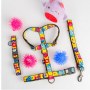Collar WauDog Nylon Obroża nylonowa z QR-paszportem, plastikowy fastex, wzór FUTRZANE POTWORY, L 25mm/33-49cm - 6