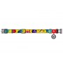 Collar WauDog Nylon Obroża nylonowa z QR-paszportem, plastikowy fastex, wzór FUTRZANE POTWORY, XXL 35mm/46-70cm - 3