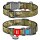 Collar WauDog Nylon Obroża nylonowa z QR-paszportem, plastikowy fastex, wzór MILITARY, S 15mm/25-35cm