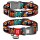 Collar WauDog Nylon Obroża nylonowa z QR-paszportem, plastikowy fastex, wzór ZĘBATE POTWORY, L 25mm/33-49cm