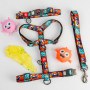 Collar WauDog Nylon Obroża nylonowa z QR-paszportem, plastikowy fastex, wzór ZĘBATE POTWORY, S 15mm/25-35cm - 6