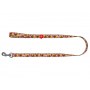 Collar WauDog Nylon Smycz nylonowa M 20mm/200cm, wzór AWOKADO NA RÓŻU - 3