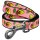 Collar WauDog Nylon Smycz nylonowa S 15mm/200cm, wzór AWOKADO NA RÓŻU