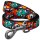 Collar WauDog Nylon Smycz nylonowa L-XXL 25mm/200cm, wzór ZĘBATE POTWORY