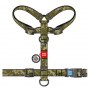 Collar WauDog Nylon Szelki nylonowe anatomiczne w kształcie litery H, z QR-paszportem, plastikowy fastex, wzór MILITARY, rozmiar M 20mm - 3