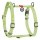 Collar WauDog Re-Cotton Szelki z rączką z regenerowanej bawełny anatomiczne w kształcie litery H, odblaskowe z QR-paszportem, plastikowy fastex, L jasnozielone