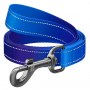 Collar WauDog Nylon Mono Smycz nylonowa odblaskowa L-XXL 25mm/200cm niebieska - 2