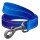 Collar WauDog Nylon Mono Smycz nylonowa odblaskowa L-XXL 25mm/200cm niebieska