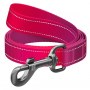 Collar WauDog Nylon Mono Smycz nylonowa odblaskowa S 15mm/200cm różowa - 2