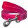 Collar WauDog Nylon Mono Smycz nylonowa odblaskowa S 15mm/200cm różowa