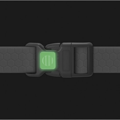 Collar Waterproof Obroża wodoodporna z QR-paszportem, plastikowy fastex, XXL 35mm/46-70cm niebieska - 3