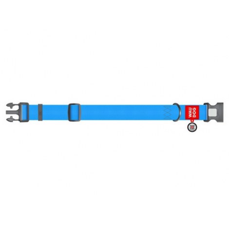 Collar Waterproof Obroża wodoodporna z QR-paszportem, plastikowy fastex, XXL 35mm/46-70cm niebieska - 2