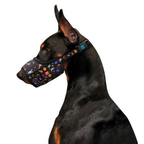 Collar WauDog Nylon Kaganiec, plastikowy fastex, wzór NASA, rozmiar 3 [25-34cm] - 3