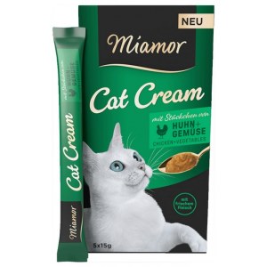 Miamor Cat Cream Kurczak i warzywa 5x15g