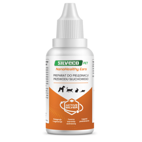 SILVECO PET NanoHealthy Ears Preparat do pielęgnacji i regeneracji zewnętrznego przewodu słuchowego