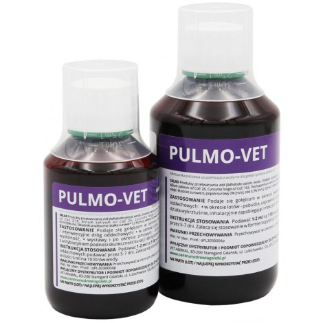 PULMO-VET PŁYN WSPIERA DROGI ODDECHOWE