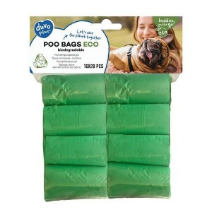 Woreczki na psie odchody KUPOWORKI ECO BIODEGRADOWALNE ZIELONE 16 X 20SZT DUVO+