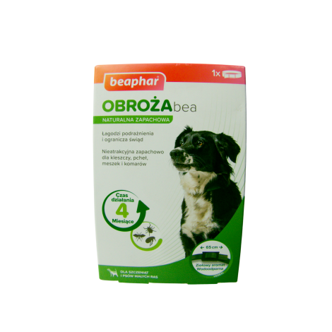BEAPHAR OBROŻA BEA NATURALNA ZAPACHOWADLA PSÓW S - obroża dla małych psów