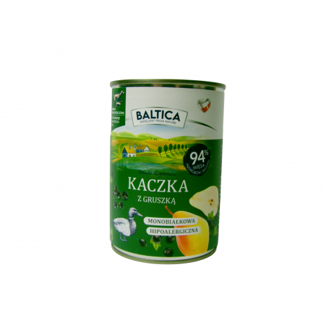 Baltica Smaki Regionów Adult Kaczka z gruszką Mokra Karma dla psa op. 400g