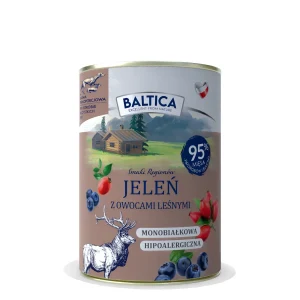Baltica Smaki Regionów Adult jeleń z owocami leśnymi Mokra Karma dla psa op. 400g