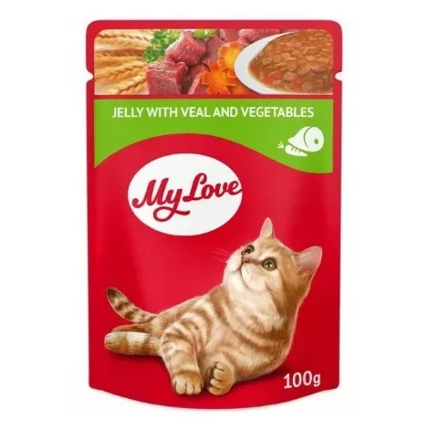 My Love dla kotów Cielęcina warzywa galaretka 100g