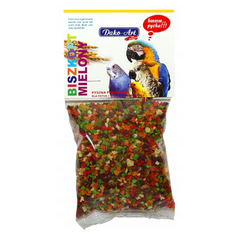 DAKO-ART Biszkopt mielony przysmak ptaków egzotycznych papugi 100 g