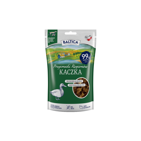Baltica Monobiałkowe Przysmaki Regionów Kaczka dla psa op. 80g