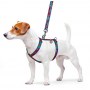 Collar WauDog Nylon Szelki nylonowe anatomiczne w kształcie litery H, z QR-paszportem, plastikowy fastex, wzór LATO, rozmiar L 25mm - 4