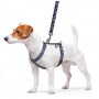 Collar WauDog Nylon Szelki nylonowe anatomiczne w kształcie litery H, z QR-paszportem, plastikowy fastex, wzór FIGA, rozmiar M 20mm - 4