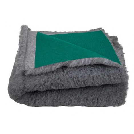 BUBA Dry Bed Legowisko bez antypoślizgów  28mm 50x37cm szare z zielonym spodem [A104] - 2