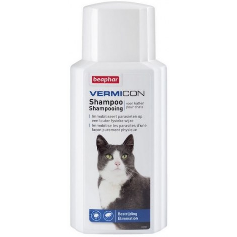 Beaphar Vermicon Szampon dla kota przeciwko pchłom i kleszczom 200ml